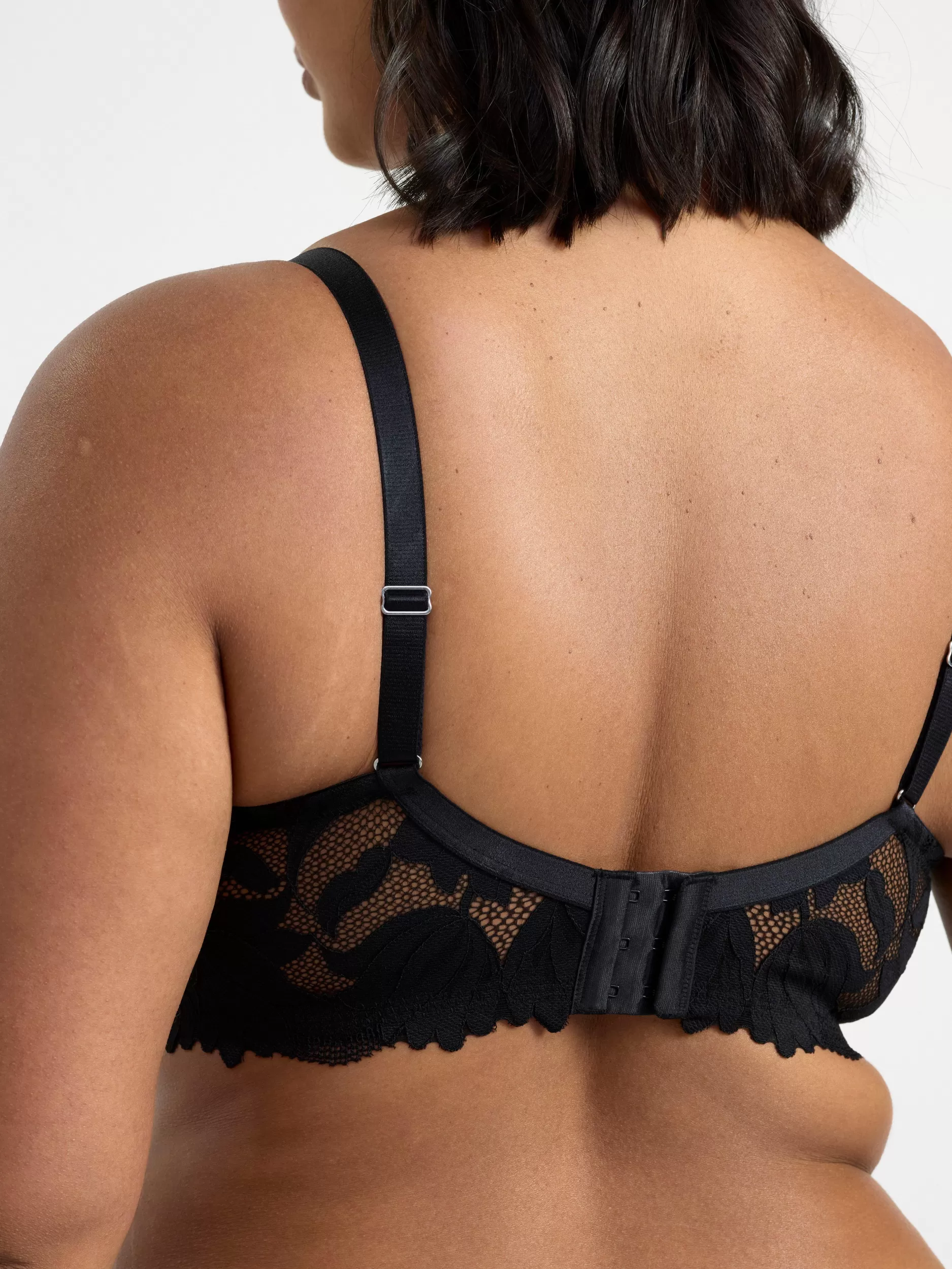 Lindex Bh<Uvattert Bh Med Netting Og Blonder Black