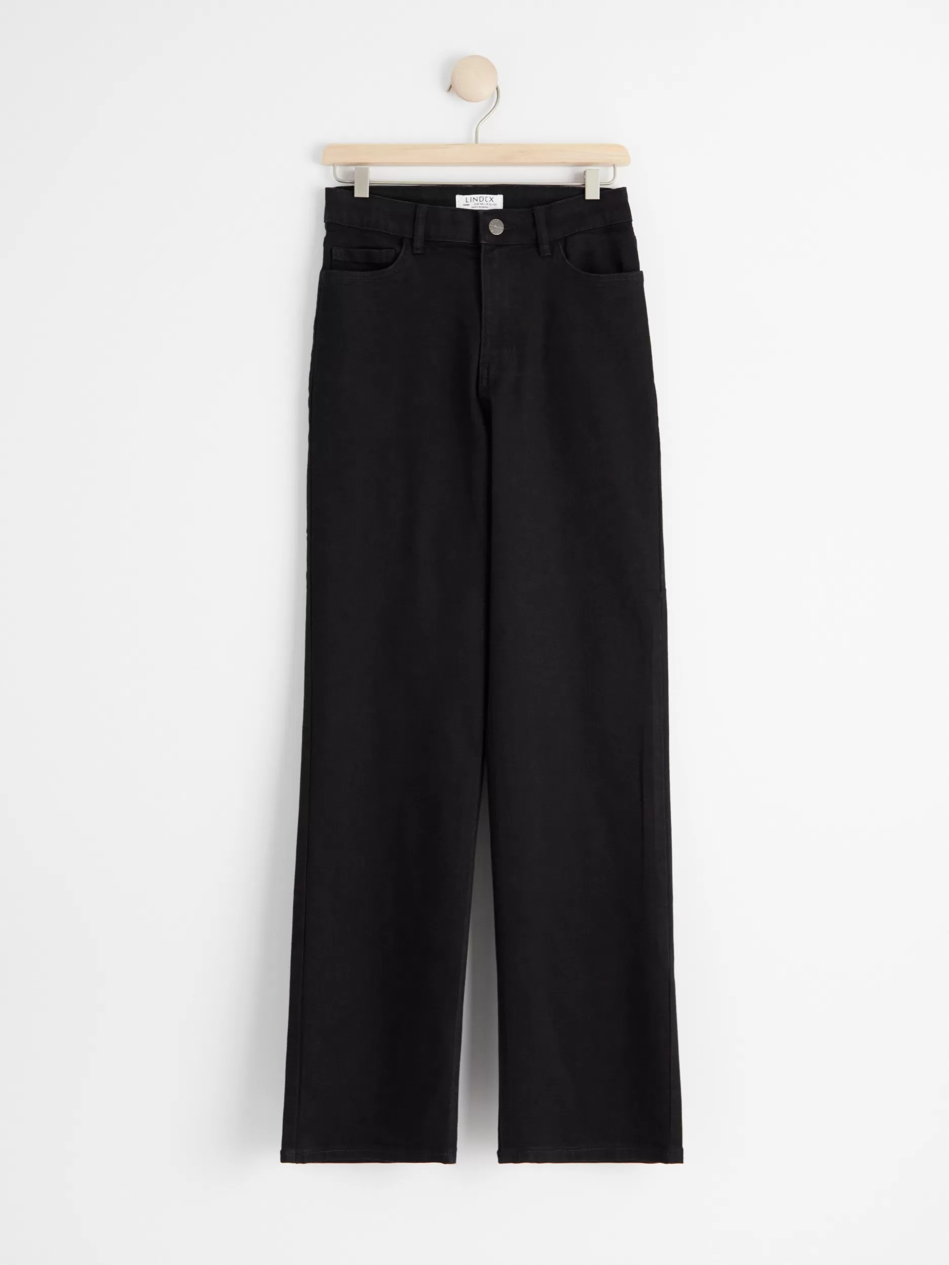 Lindex Jeans<Vanja Vide Jeans Med Hoyt Liv Black