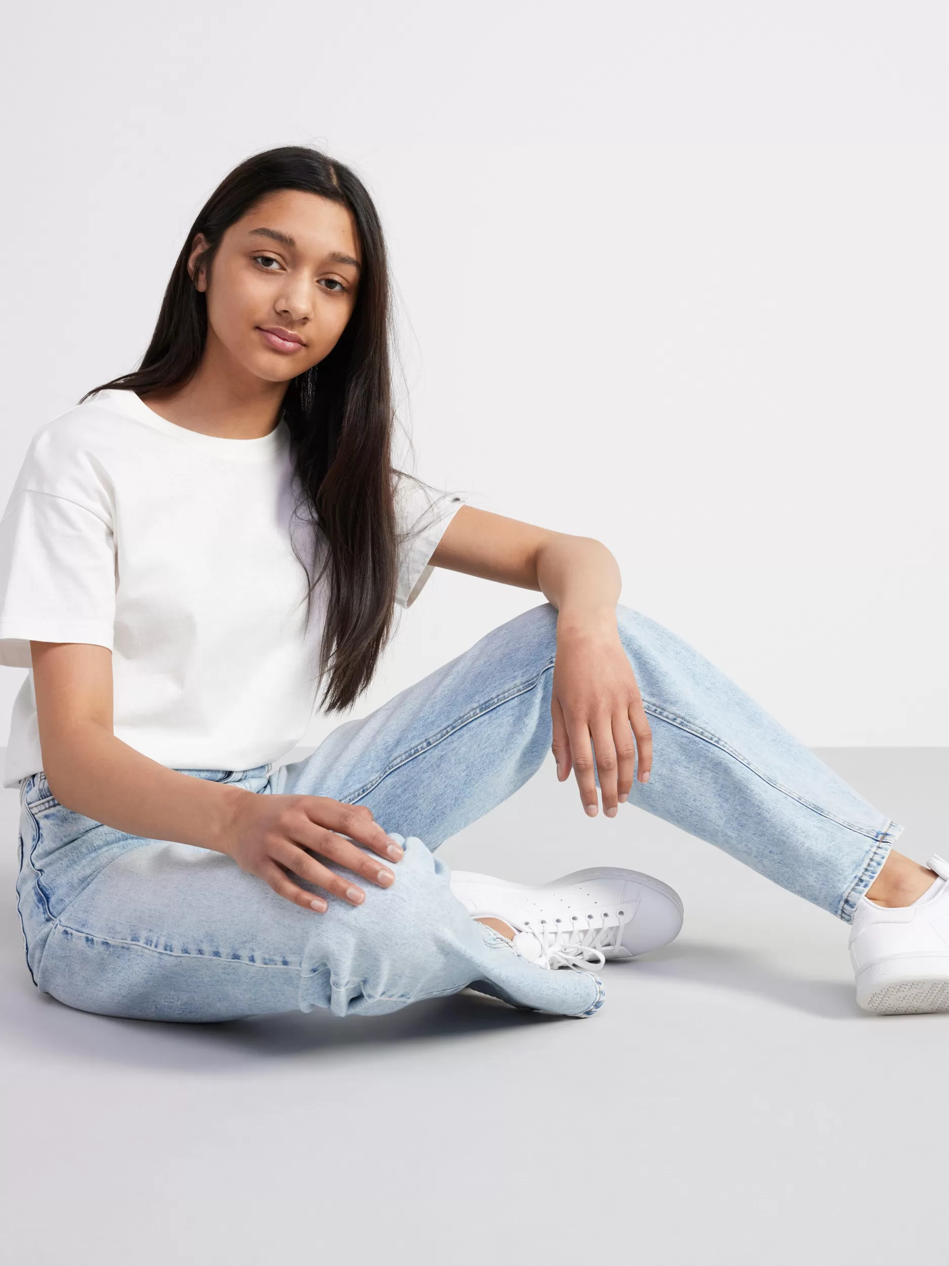 Lindex Jeans<Vanja Vide Jeans Med Hoyt Liv Light Denim