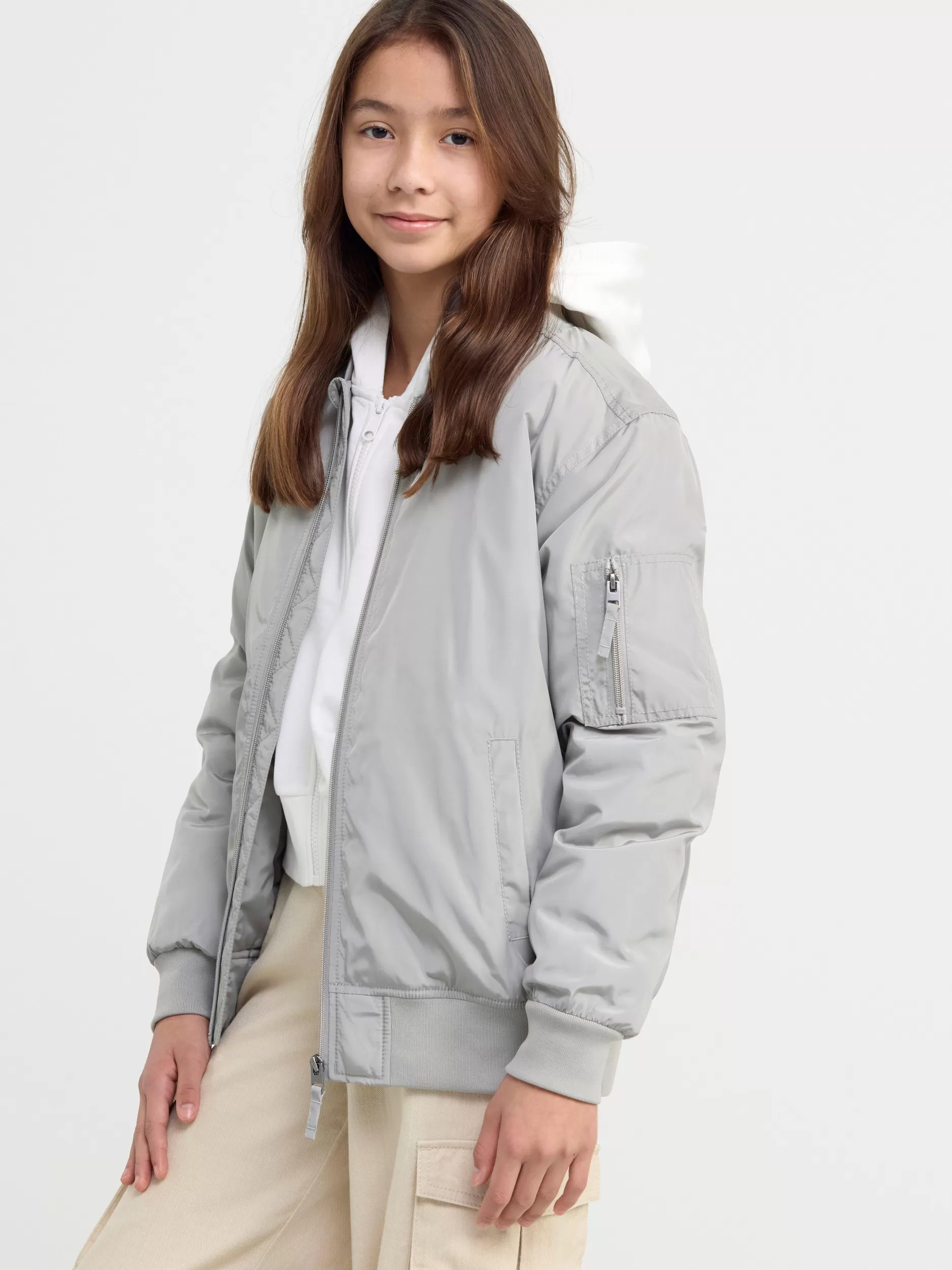 Lindex Yttertøy<Vannavstotende Bomberjakke Light Dusty Grey