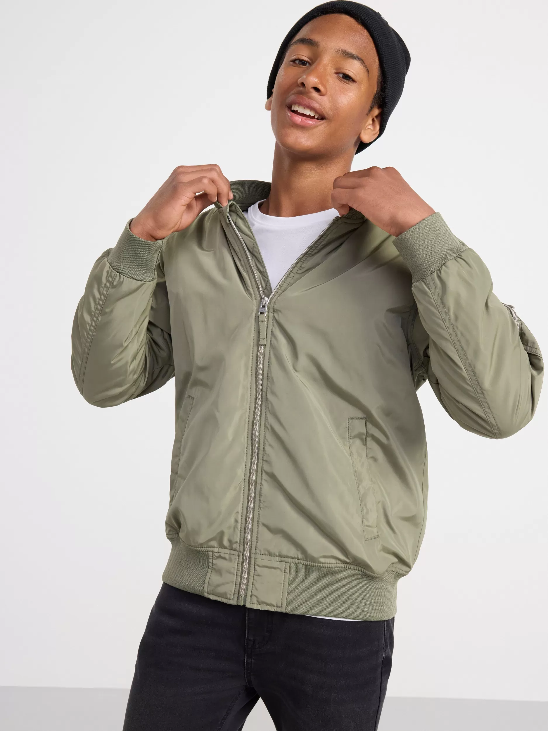 Lindex Yttertøy<Vannavstotende Bomberjakke Dark Khaki