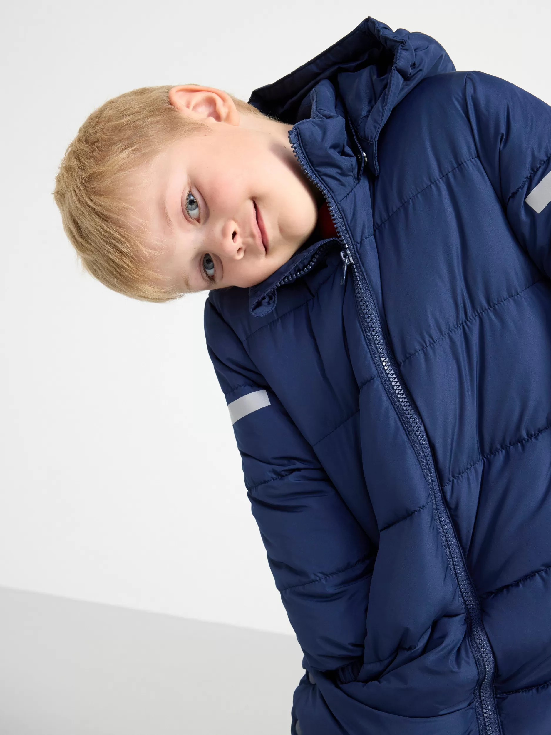Lindex Yttertøy<Vannavstotende, Lang Boblejakke Dark Blue