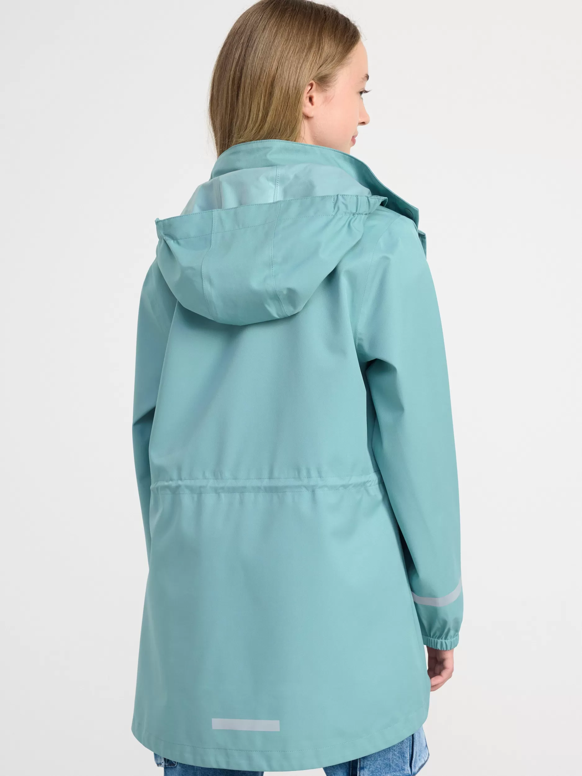 Lindex Alt Regntoy<Vannavstotende, Lang Skalljakke Dusty Blue