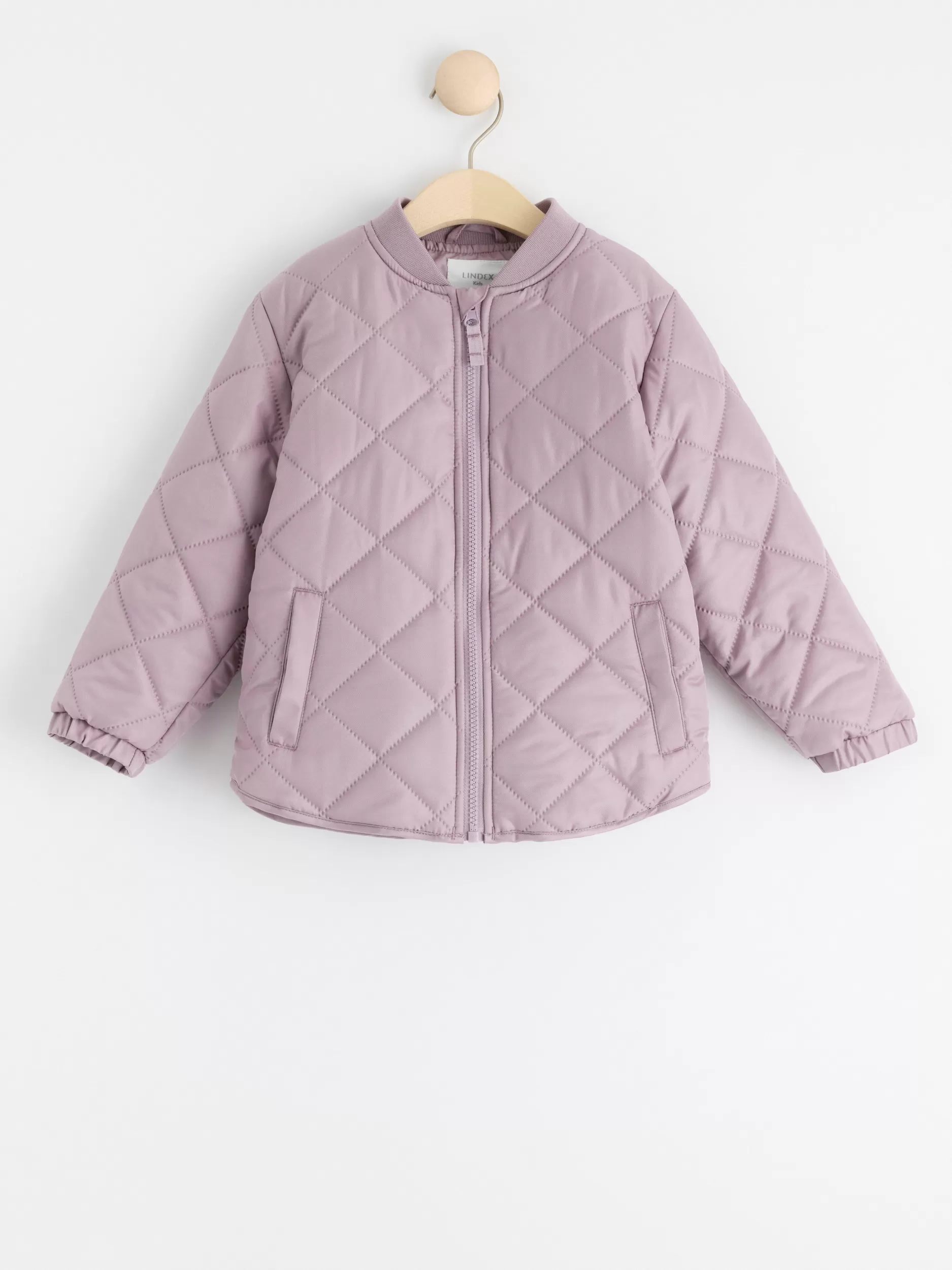 Lindex Alt Regntoy<Vannavstotende, Vattert Jakke Light Dusty Lilac