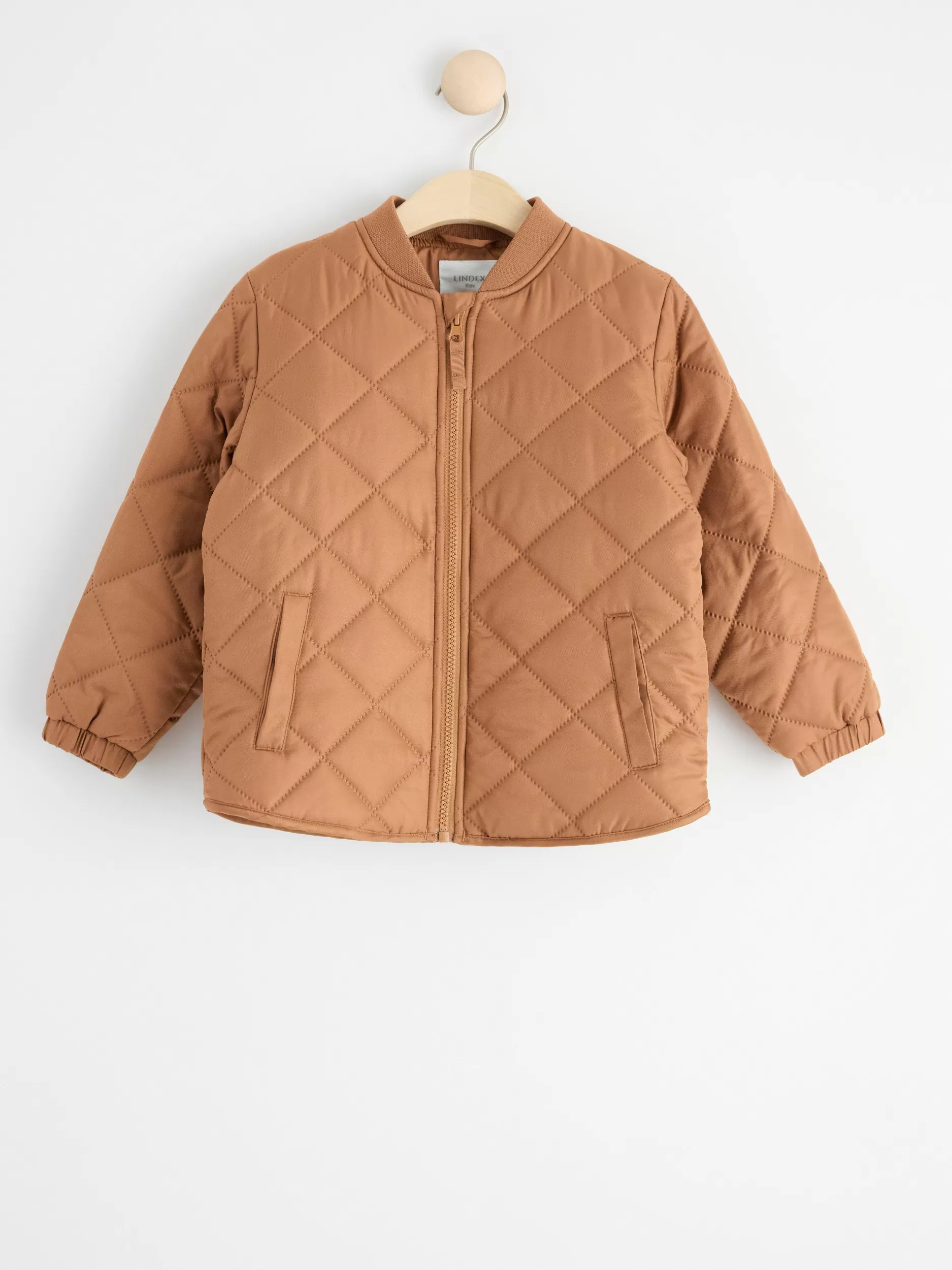 Lindex Alt Regntoy<Vannavstotende, Vattert Jakke Light Brown