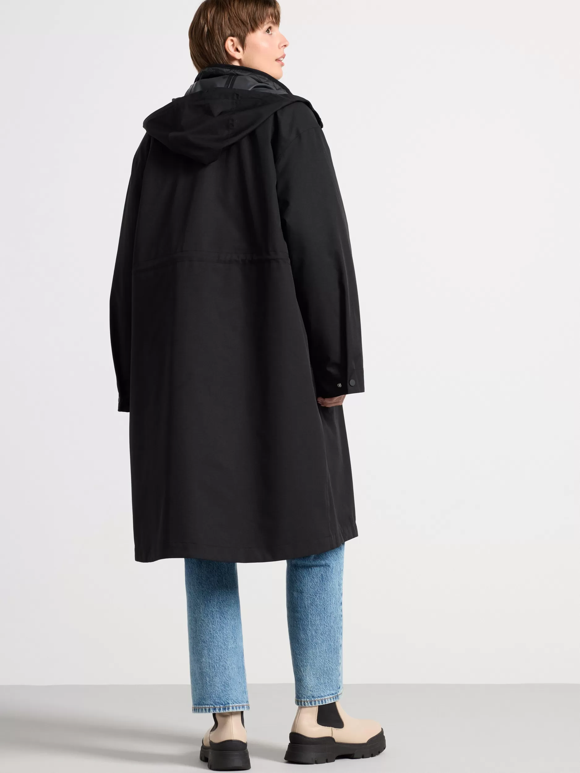 Lindex Yttertøy<Vanntett Parkas Med Innerjakke Black