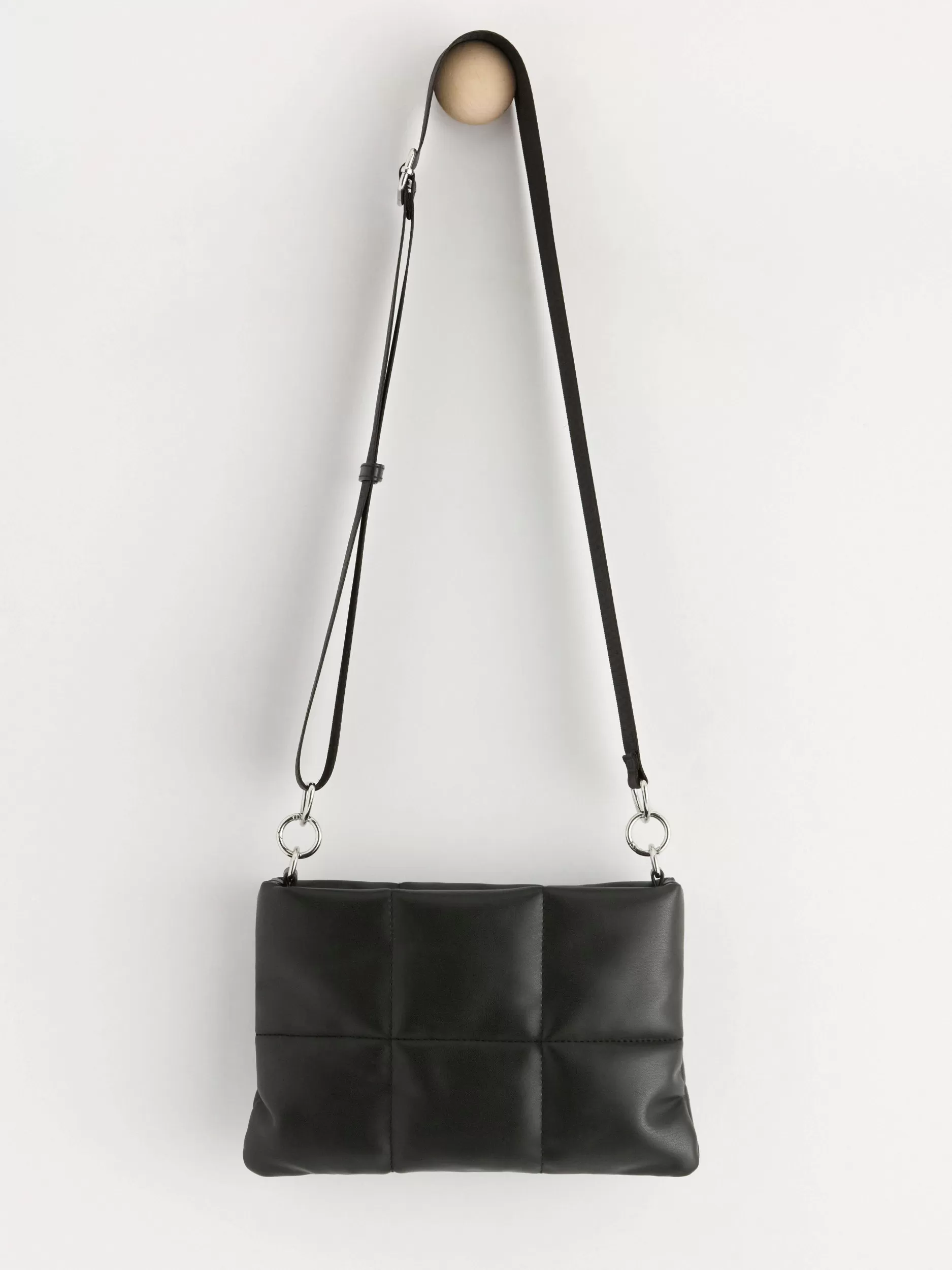 Lindex Vesker<Vattert Skulderveske Black