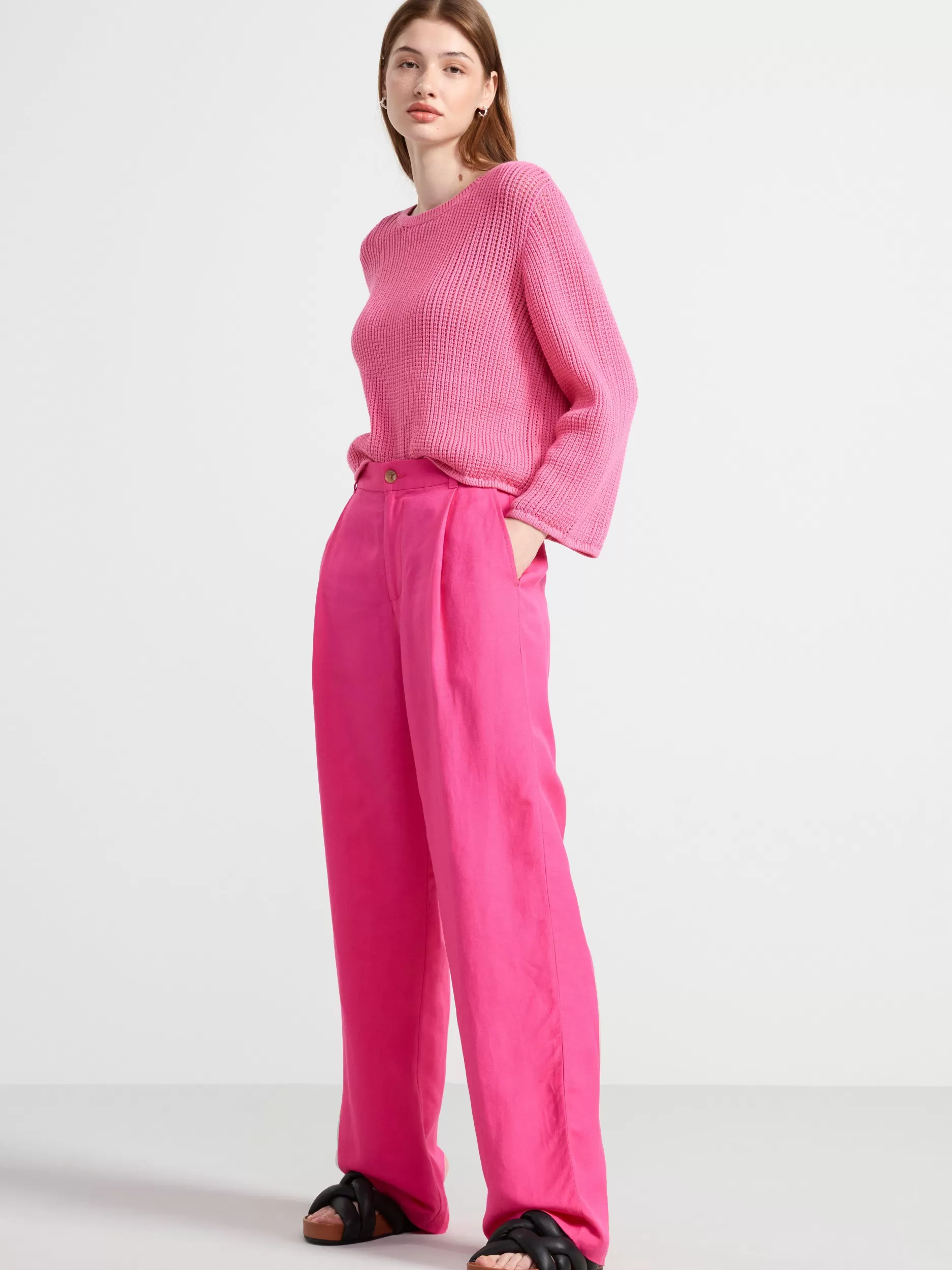 Lindex Bukser<Vide Bukser I Linblanding Pink
