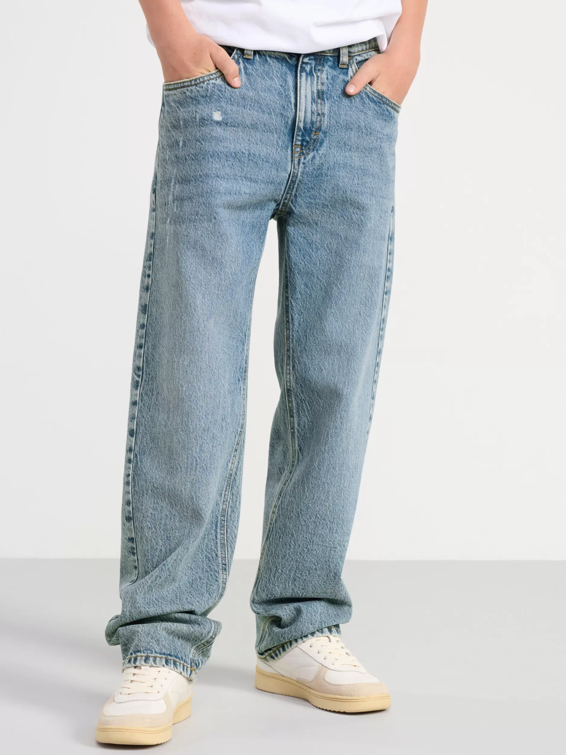 Lindex Jeans<Vilgot Vide, Rette Ben Med Normalt Liv Light Denim