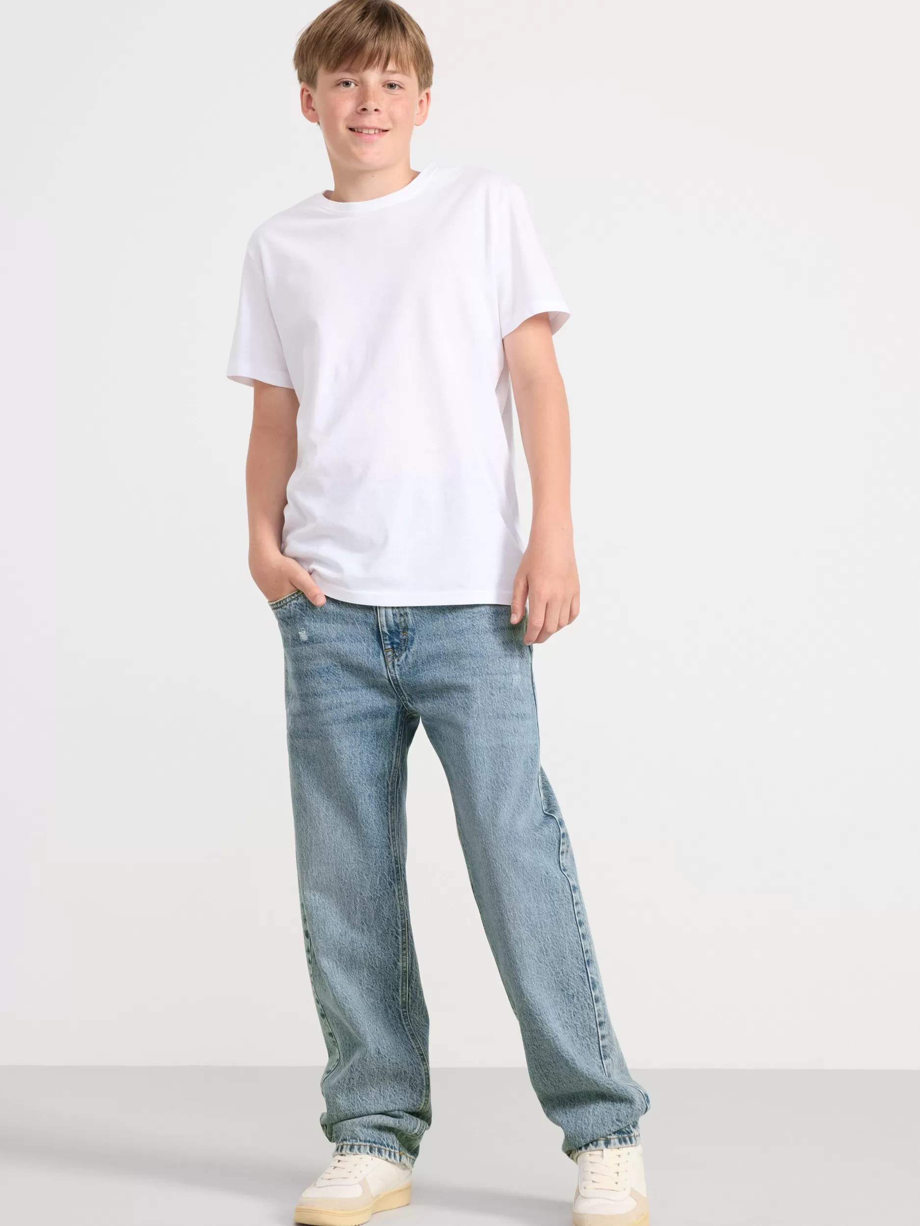 Lindex Jeans<Vilgot Vide, Rette Ben Med Normalt Liv Light Denim